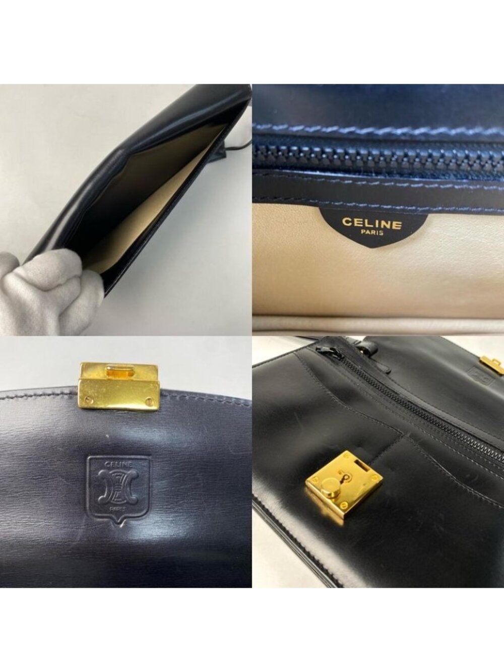 Celine Vintage Clutch Black - Picture 10 of 10